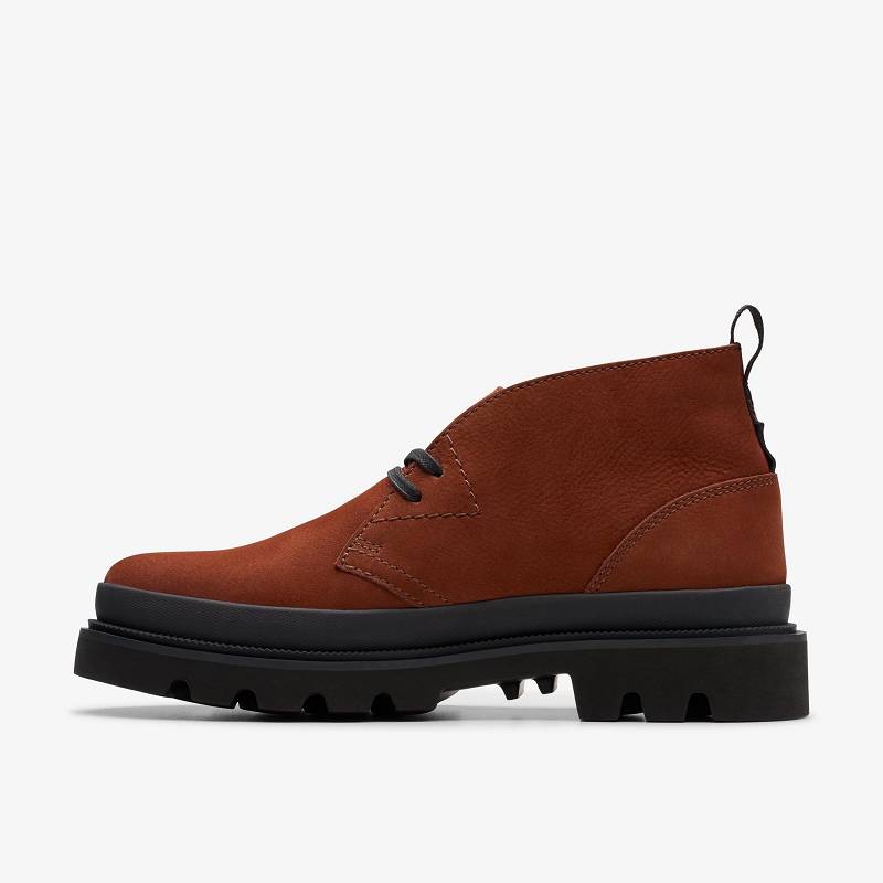 Chestnut Nubuck Clarks Badell Desert Boot | CLKS-84574