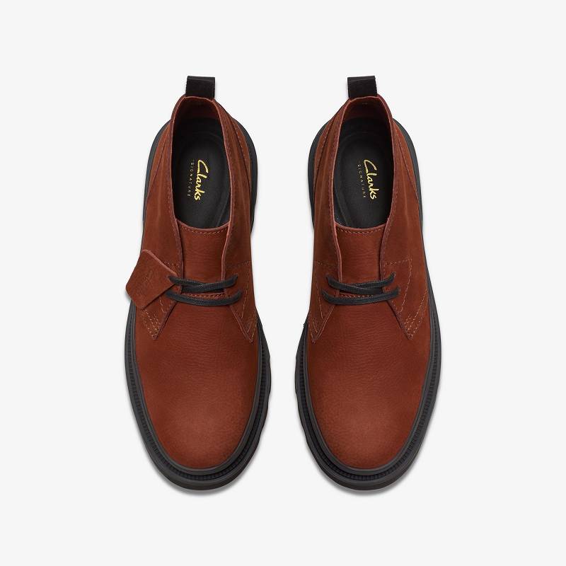 Chestnut Nubuck Clarks Badell Desert Boot | CLKS-84574