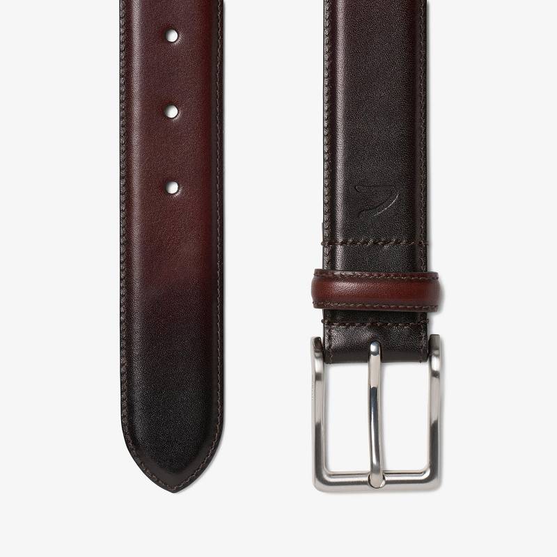 Cognac Clarks Dress Belt Burnished | CLKS-84201