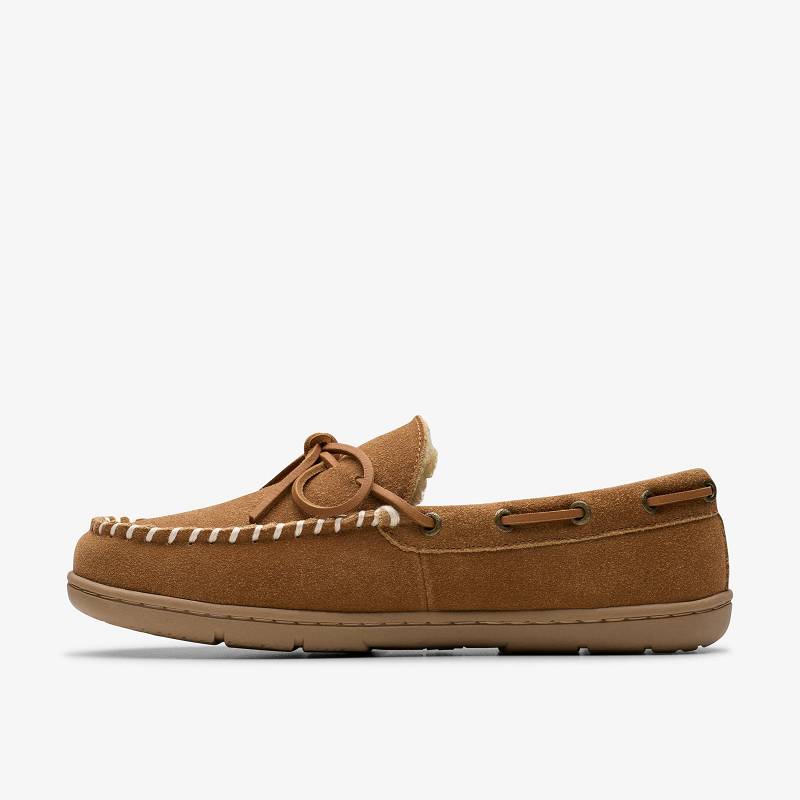 Cognac Clarks Michel Rise Slippers | CLKS-84208