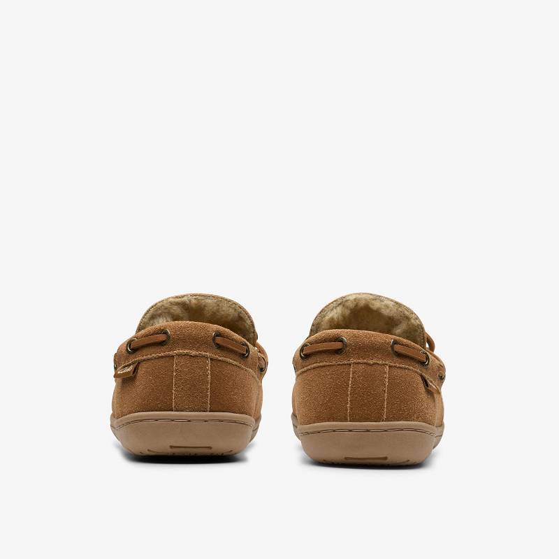 Cognac Clarks Michel Rise Slippers | CLKS-84208