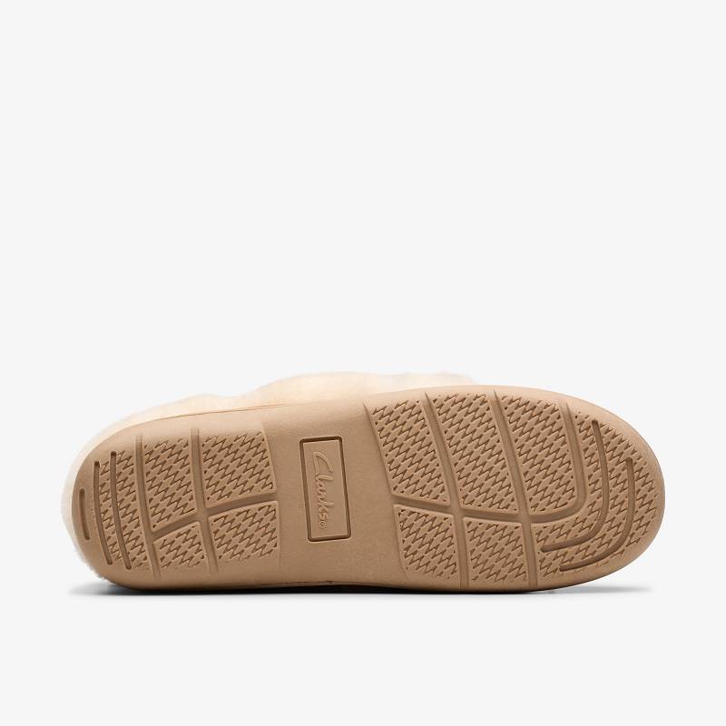 Cognac Clarks Roll Mocc Slippers | CLKS-84674