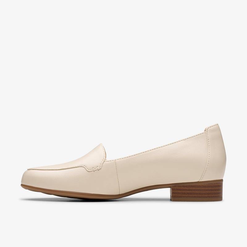 Cream Leather Clarks Krystine Lily | CLKS-85426