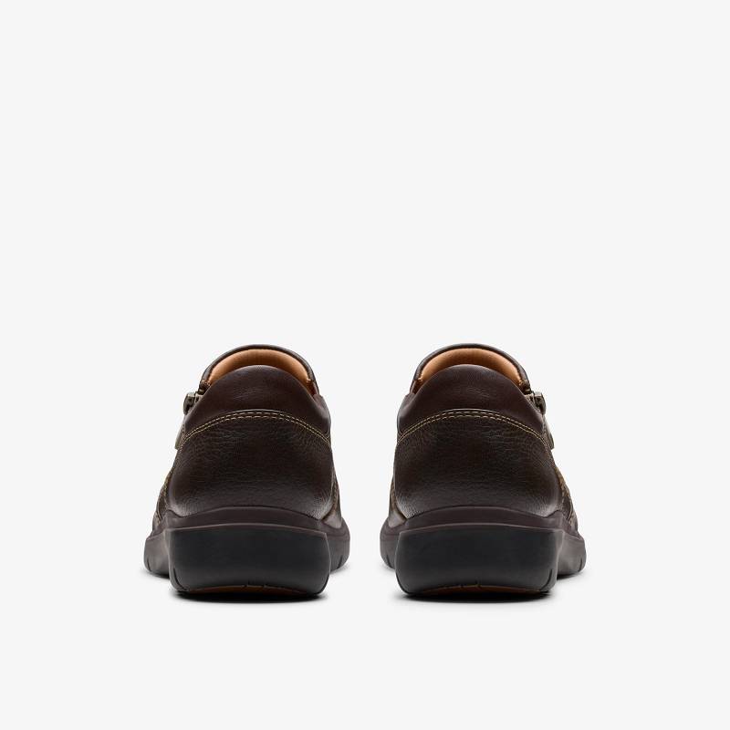 Dark Brown Leather Clarks Certina Pure | CLKS-85312