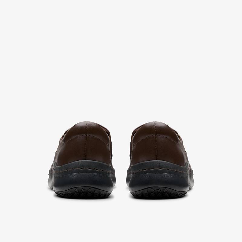 Dark Brown Leather Clarks Pro Lux | CLKS-84883