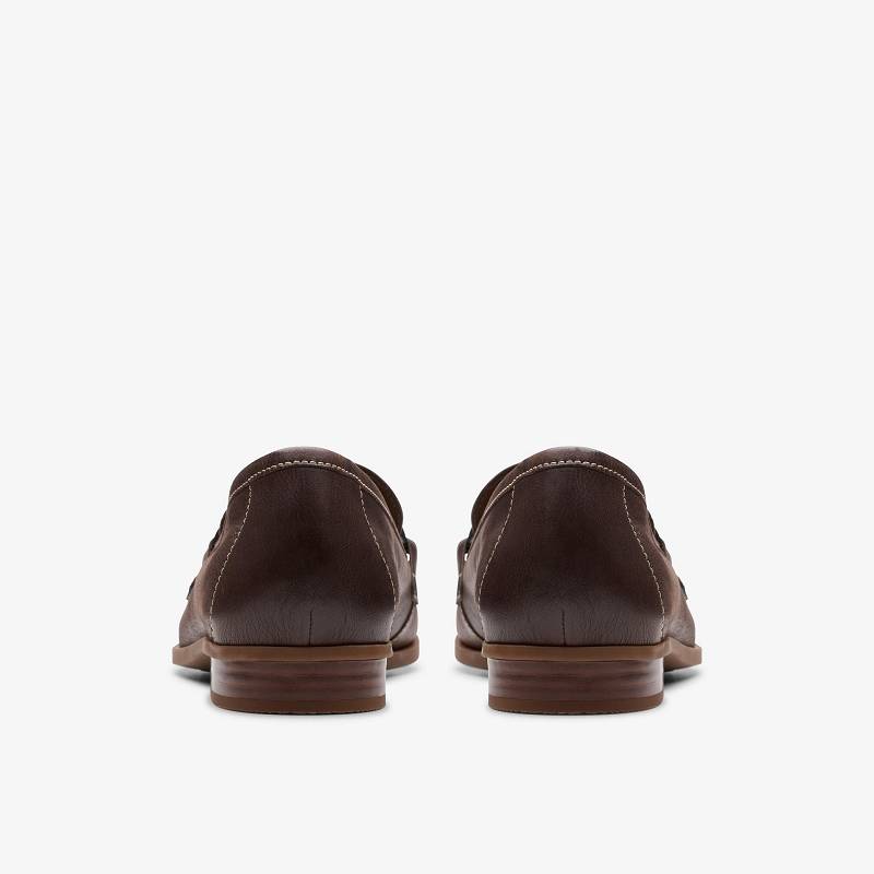 Dark Brown Leather Clarks Sarafyna Iris | CLKS-84983