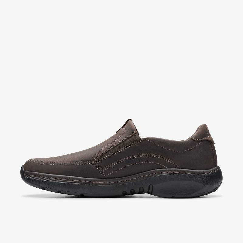 Dark Brown Tumbled Clarks Pro Step | CLKS-84369