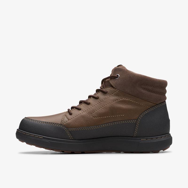 Dark Brown Warmlined Clarks Mapstone Hi Gore-Tex | CLKS-84551