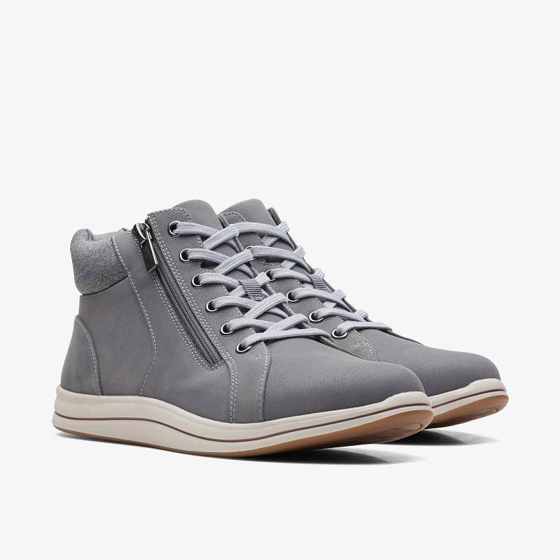 Dark Grey Clarks Breeze Glide | CLKS-85545