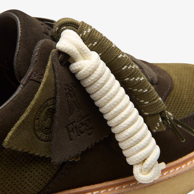 Dark Olive Combination Clarks Sandford 2 X Ronnie Fieg Dark Olive Combination | CLKS-84257