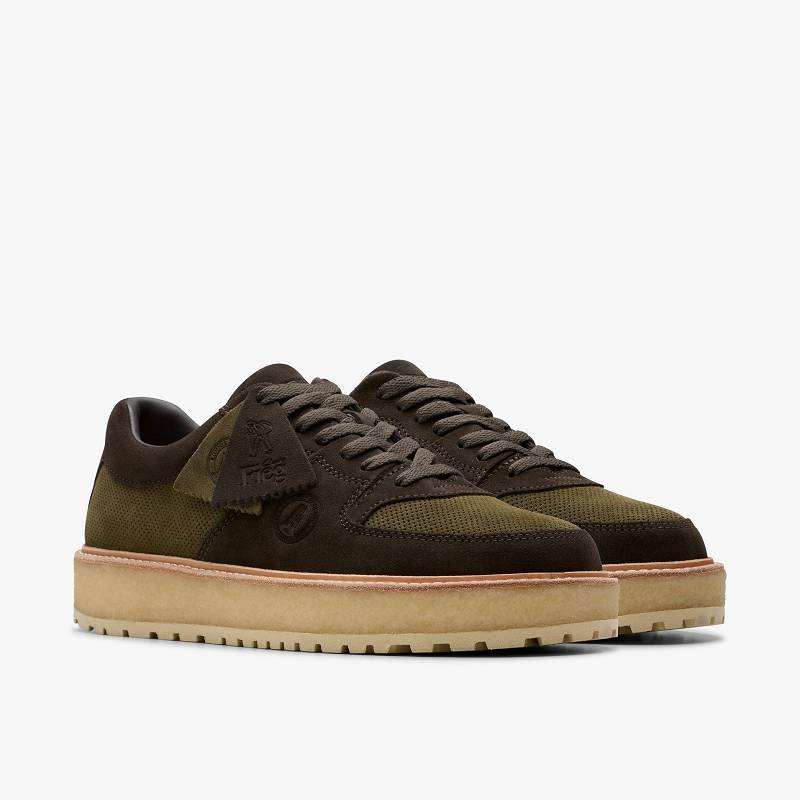 Dark Olive Combination Clarks Sandford 2 X Ronnie Fieg Dark Olive Combination | CLKS-84257