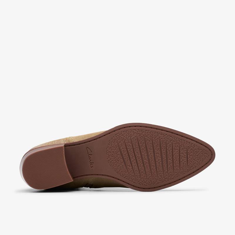 Dark Sand Suede Clarks Morzine Sky | CLKS-85561