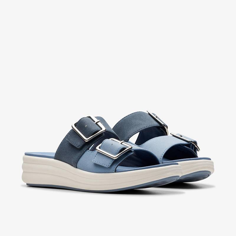 Denim Combination Clarks Drift Buckle | CLKS-84925