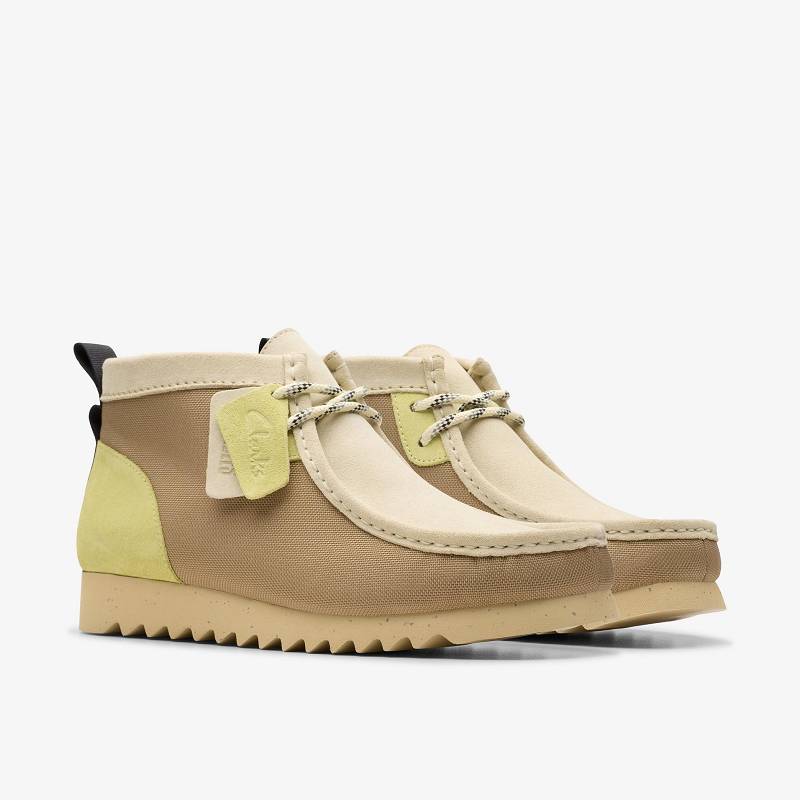 Ecru Combination Clarks Wallabee 2 FTRE | CLKS-84584