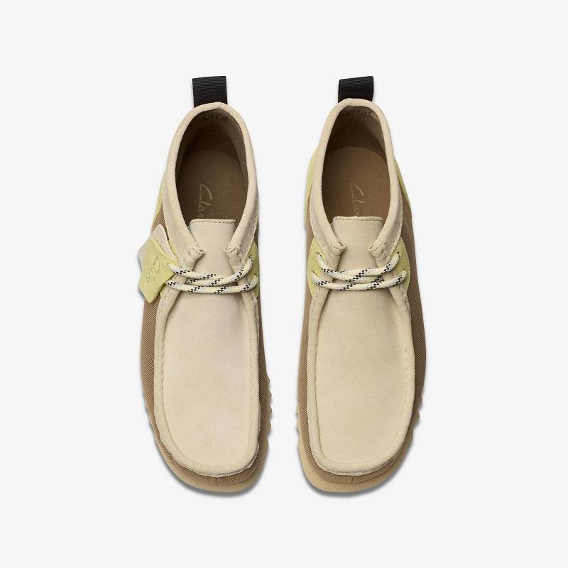 Ecru Combination Clarks Wallabee 2 FTRE | CLKS-84584