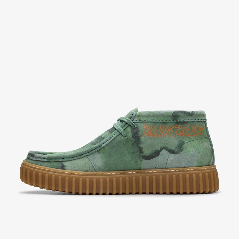 Green Camouflage Clarks Torhill Tor | CLKS-84598