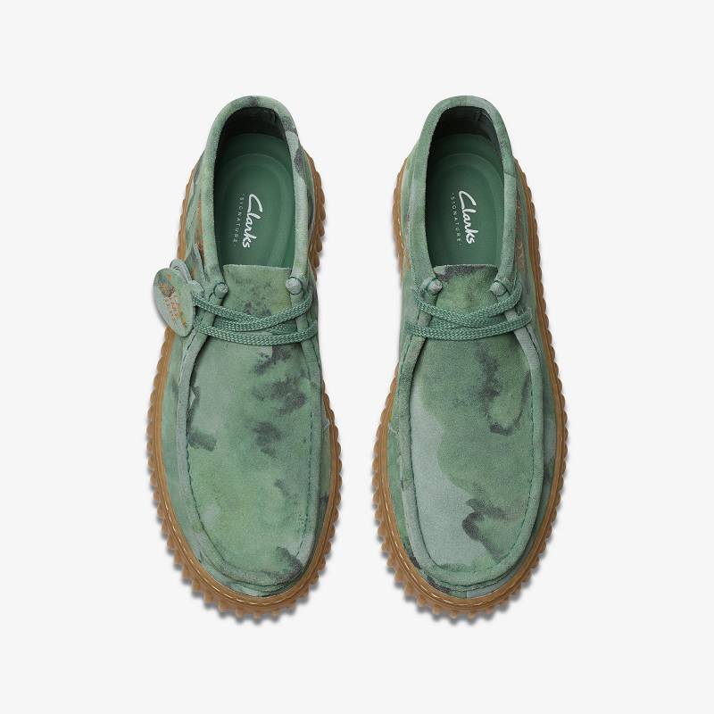 Green Camouflage Clarks Torhill Tor | CLKS-84598