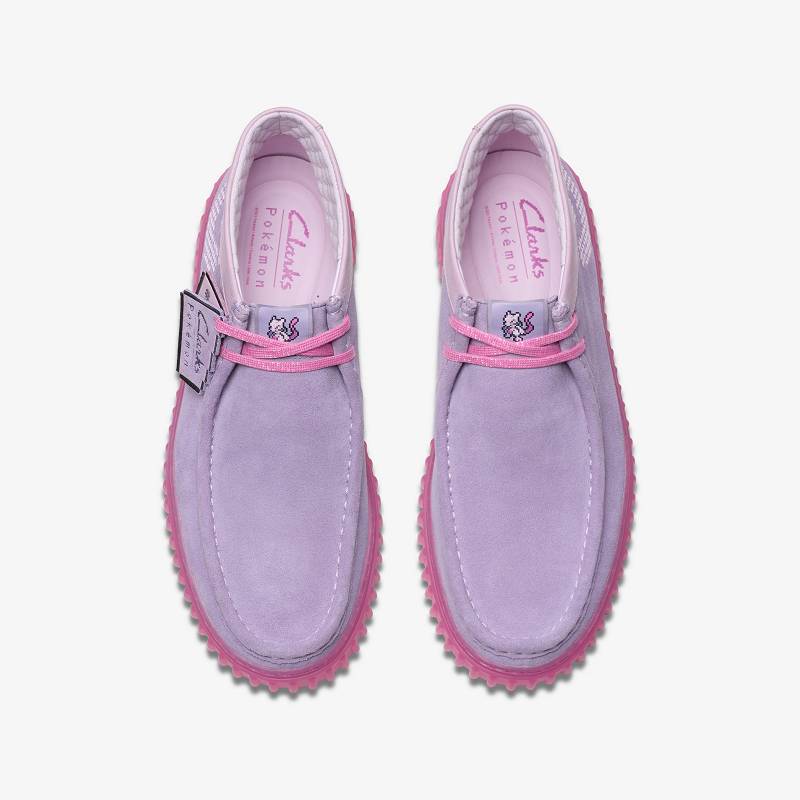 Grey/Pink Clarks Torhill Explore X Pokémon | CLKS-85532