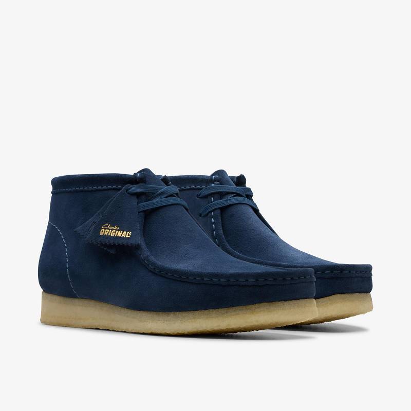 Ink Suede Clarks Wallabee Boot | CLKS-84589