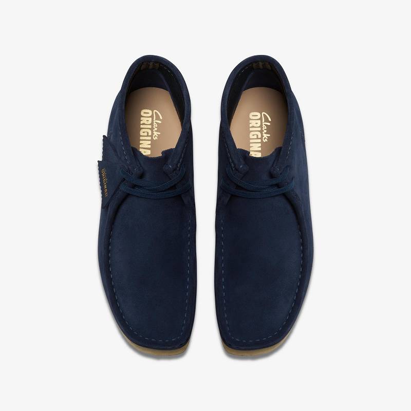 Ink Suede Clarks Wallabee Boot | CLKS-84589