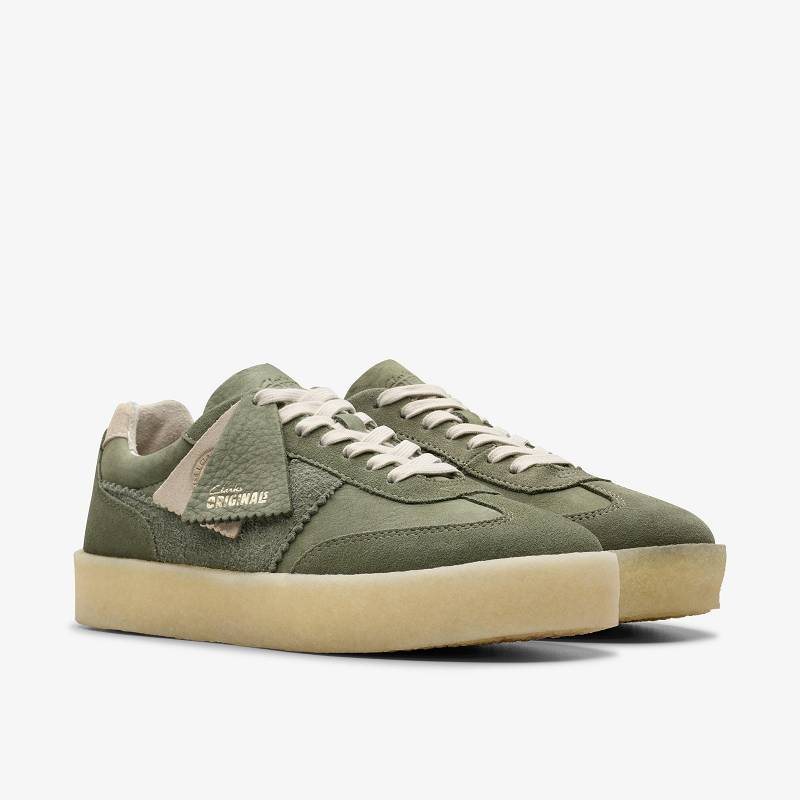 Khaki/Green Combination Clarks Tor 80 | CLKS-85156