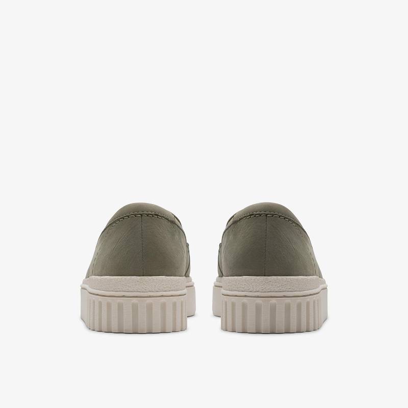 Light Green Nubuck Clarks Mayhill Cove | CLKS-85396