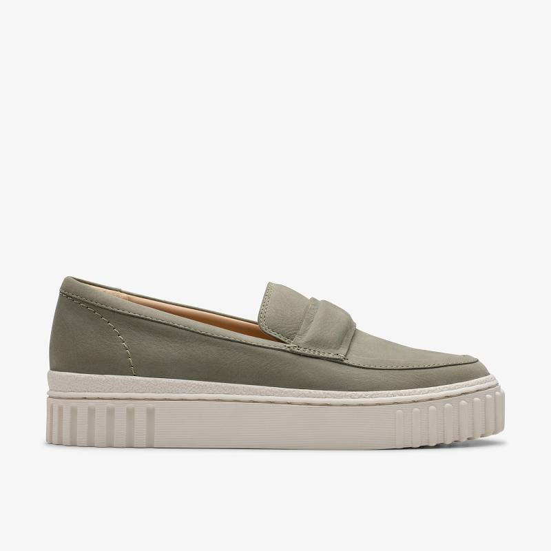 Light Green Nubuck Clarks Mayhill Cove | CLKS-85396