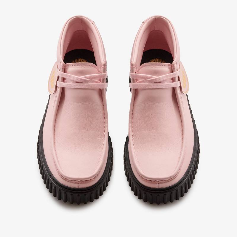 Light Pink Leather Clarks Martine Rose Torhill Hi | CLKS-85602