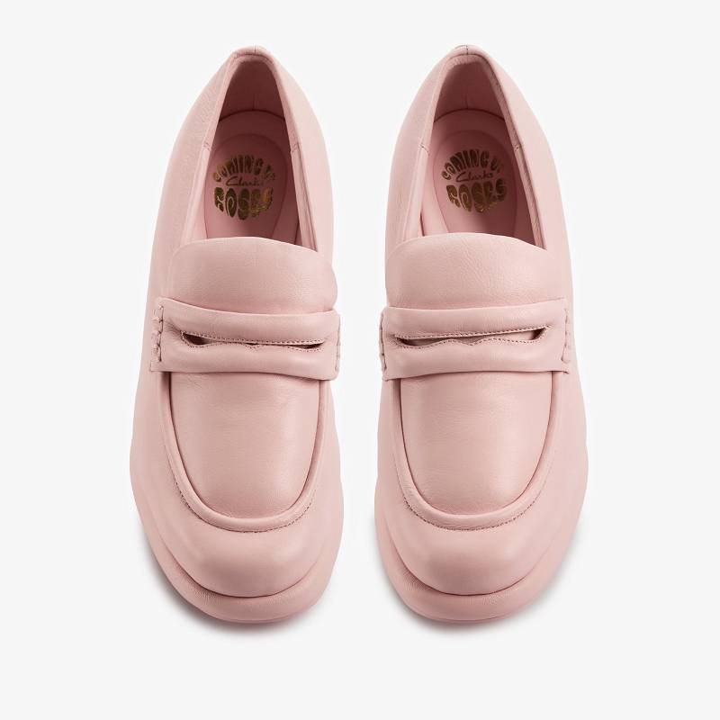 Light Pink Leather Clarks Martine Rose Womens Loafer 1 | CLKS-85271