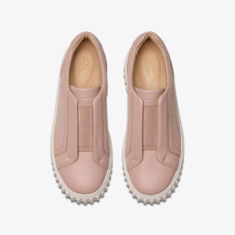 Light Pink Leather Clarks Mayhill Bay | CLKS-85179