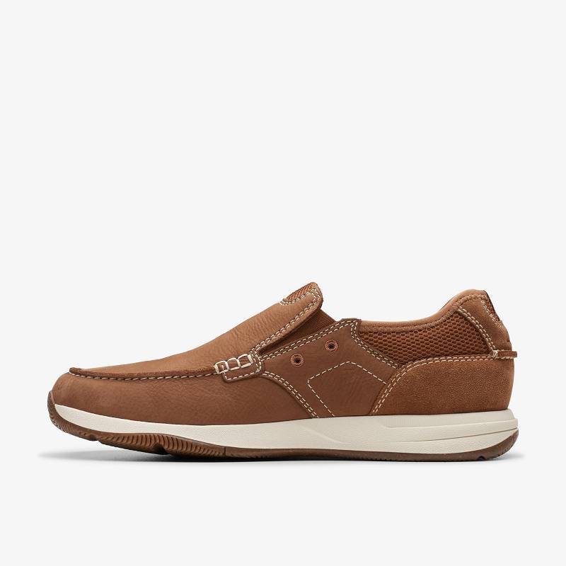 Light Tan Nubuck Clarks Sailview Step | CLKS-84281