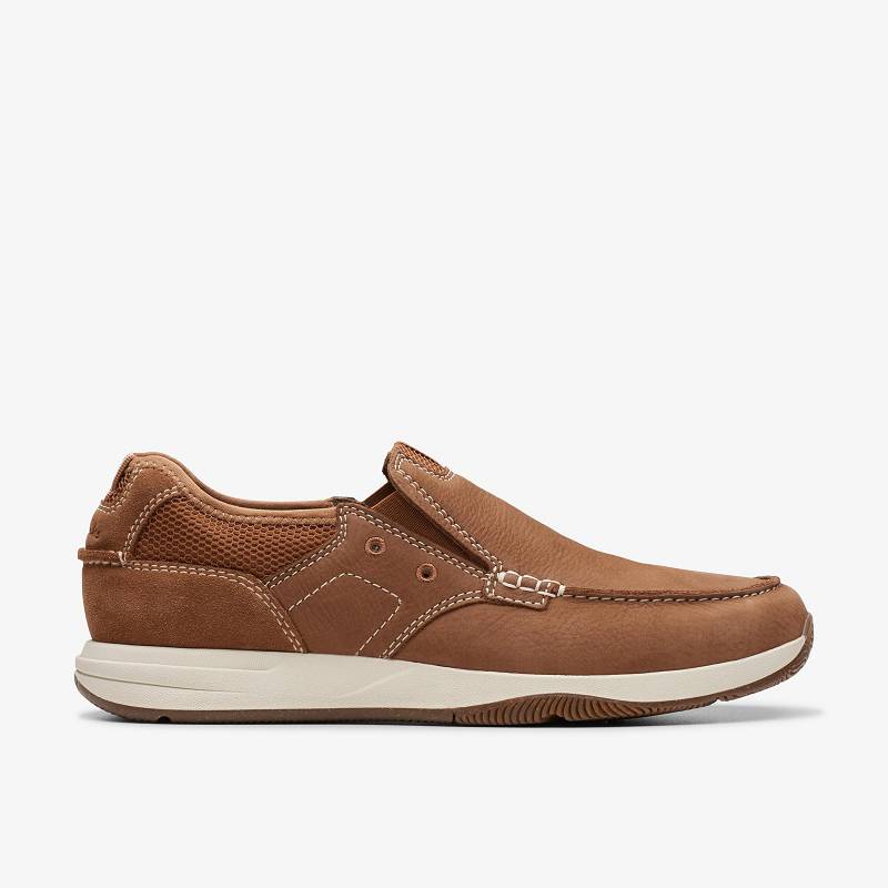 Light Tan Nubuck Clarks Sailview Step | CLKS-84281