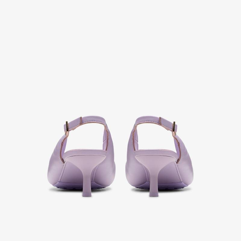 Lilac Leather Clarks Martine Rose Womens Sling 1 | CLKS-85268