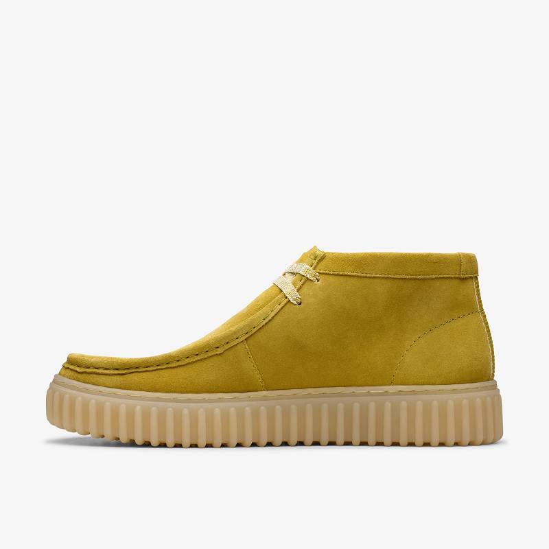 Lime Suede Clarks Torhill Hi | CLKS-84578