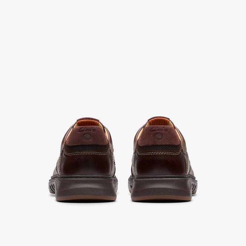 Mahogany Leather Clarks Un Briley Lace | CLKS-84455