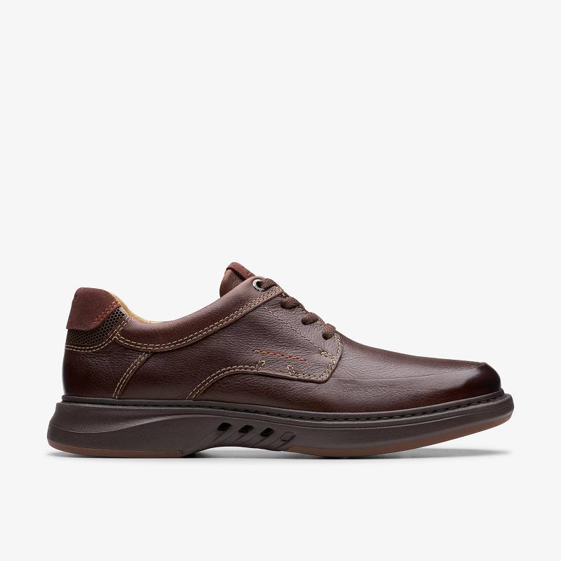 Mahogany Leather Clarks Un Briley Lace | CLKS-84455