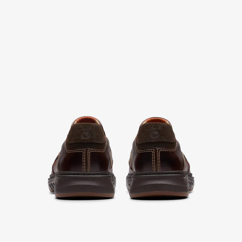 Mahogany Leather Clarks Un Briley Step | CLKS-84451