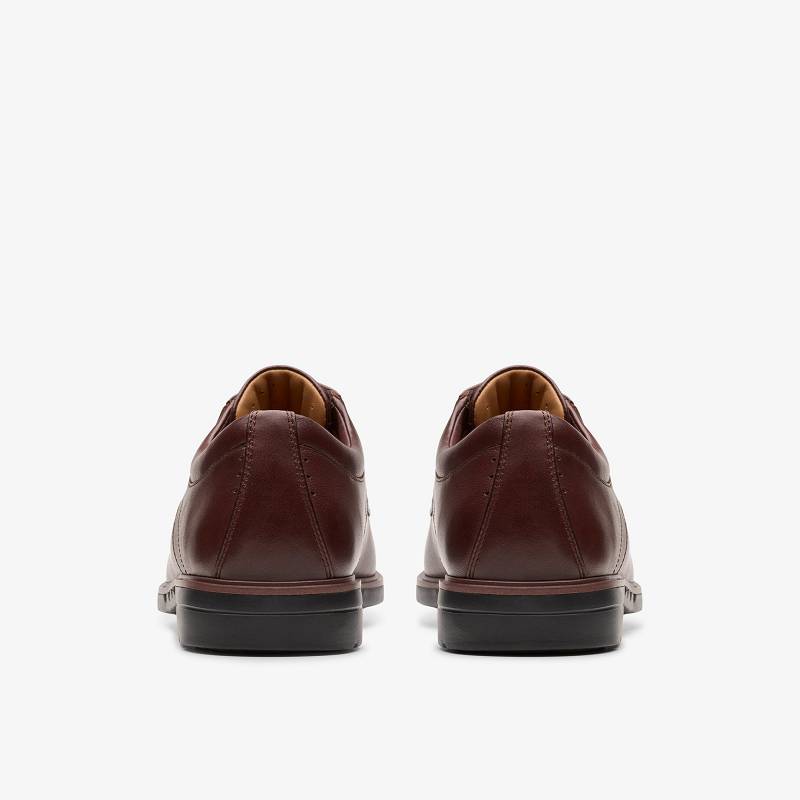 Mahogany Leather Clarks Un Kendric Way | CLKS-84367