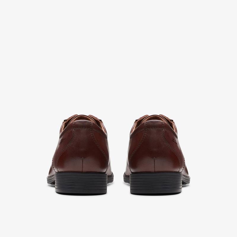 Mahogany Leather Clarks Whiddon Cap | CLKS-84408