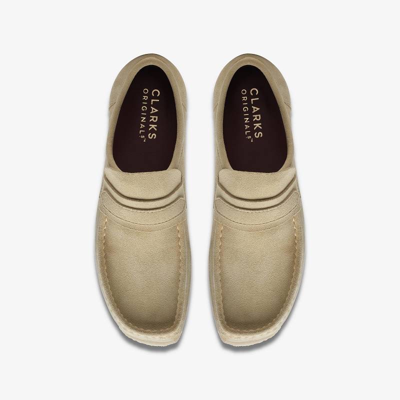 Maple Suede Clarks Wallabee Loafer | CLKS-84503