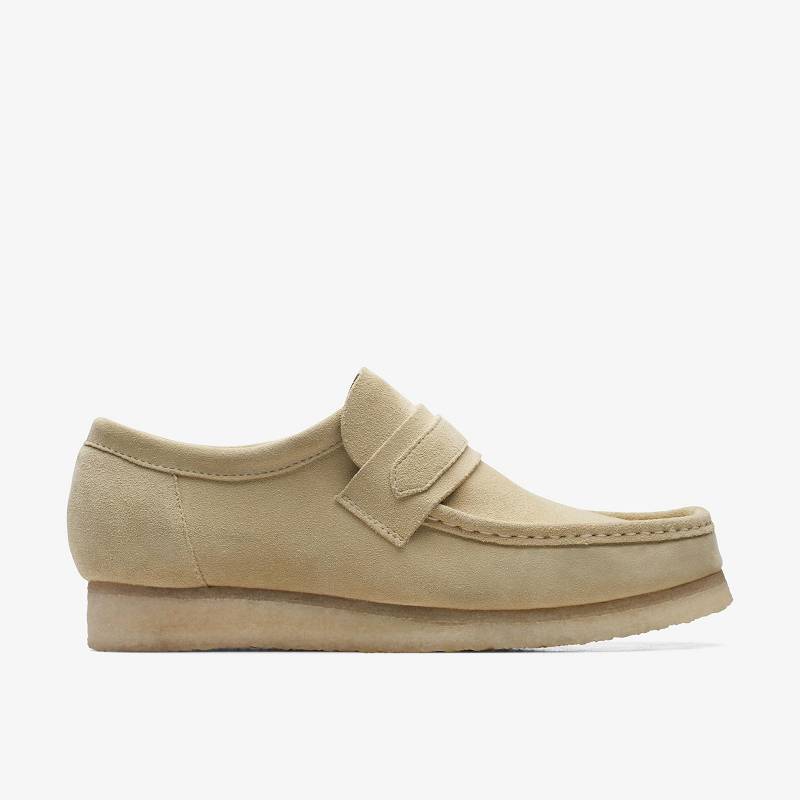 Maple Suede Clarks Wallabee Loafer | CLKS-84503