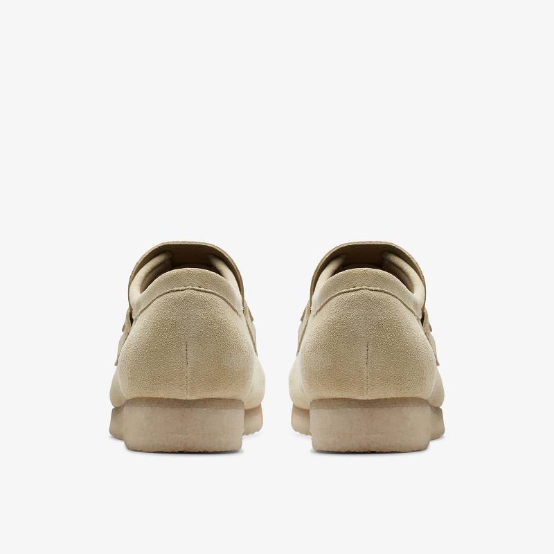 Maple Suede Clarks Wallabee Loafer | CLKS-84299