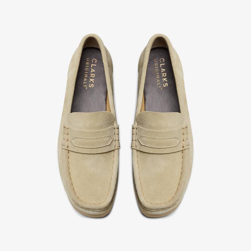 Maple Suede Clarks Wallabee Loafer | CLKS-84821