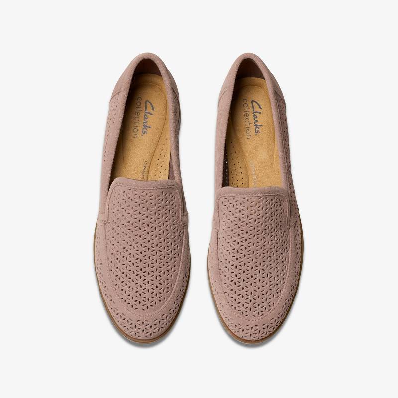 Mauve Suede Clarks Trish Cove | CLKS-84867