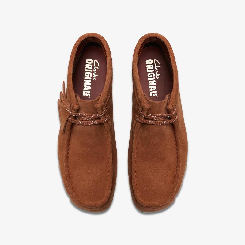 Mocha Bisque Suede Clarks Wallabee Boot Gore-Tex | CLKS-85615