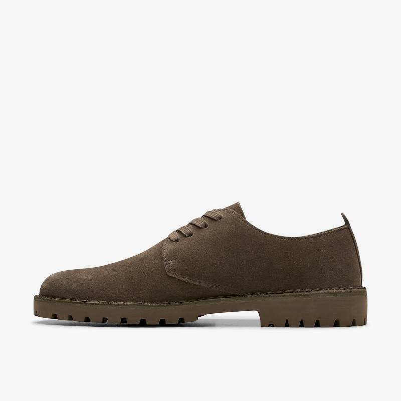 Mole Grey Suede Clarks Desert Rock Lo | CLKS-84338