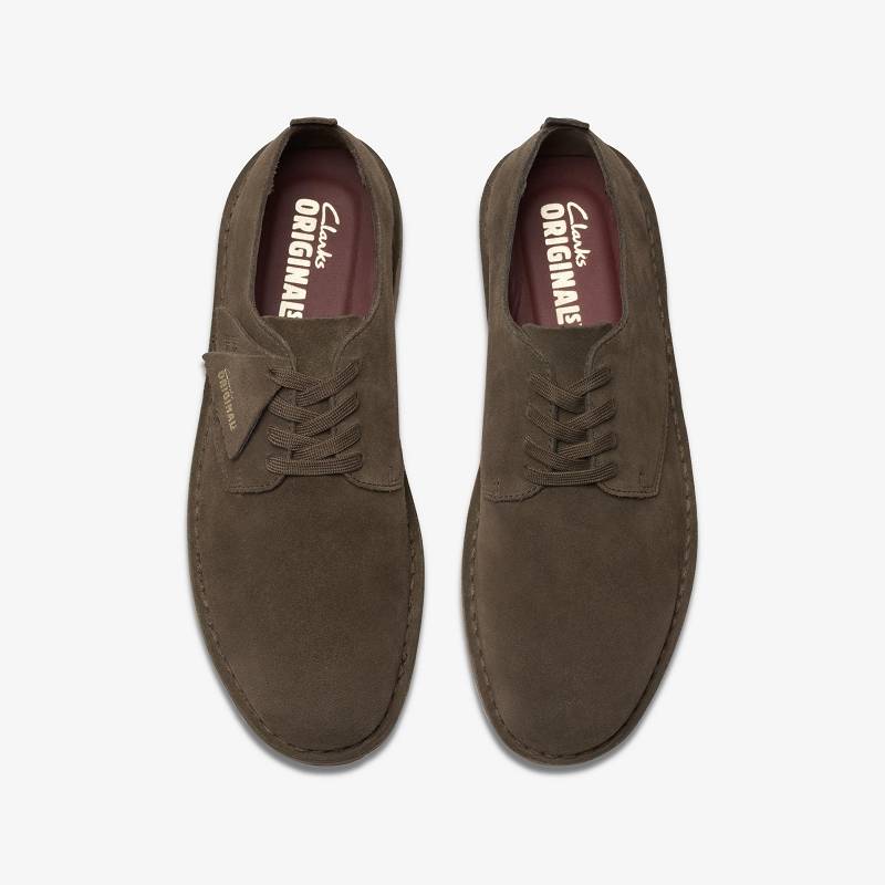 Mole Grey Suede Clarks Desert Rock Lo | CLKS-84338