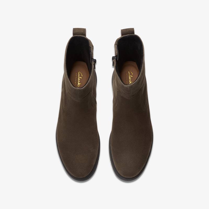 Mole Grey Suede Clarks Loriini May | CLKS-85582