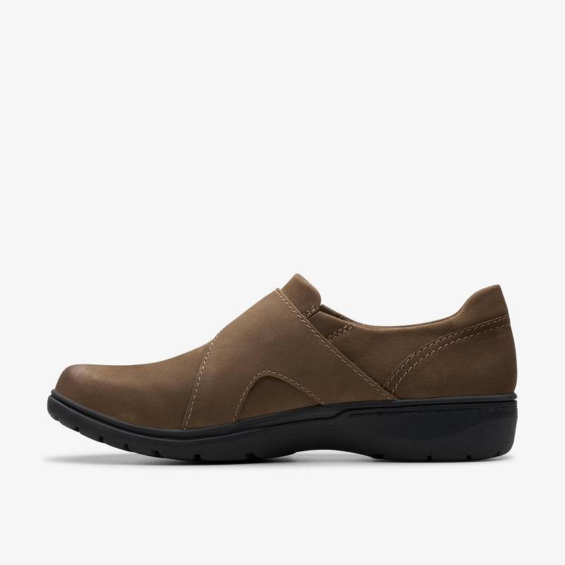 Mushroom Nubuck Clarks Carleigh Jazz | CLKS-85355