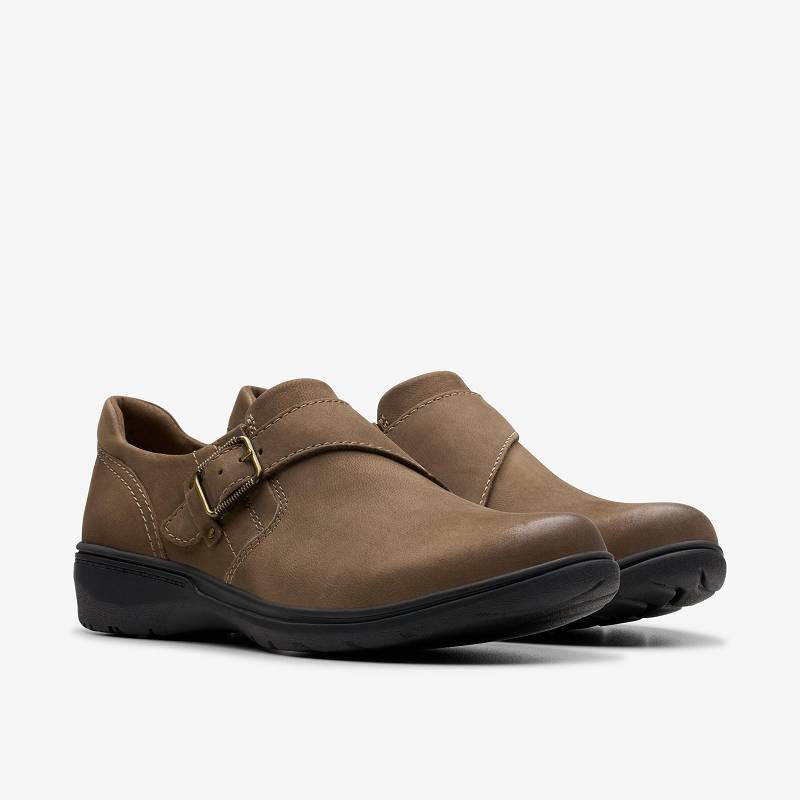 Mushroom Nubuck Clarks Carleigh Jazz | CLKS-85355